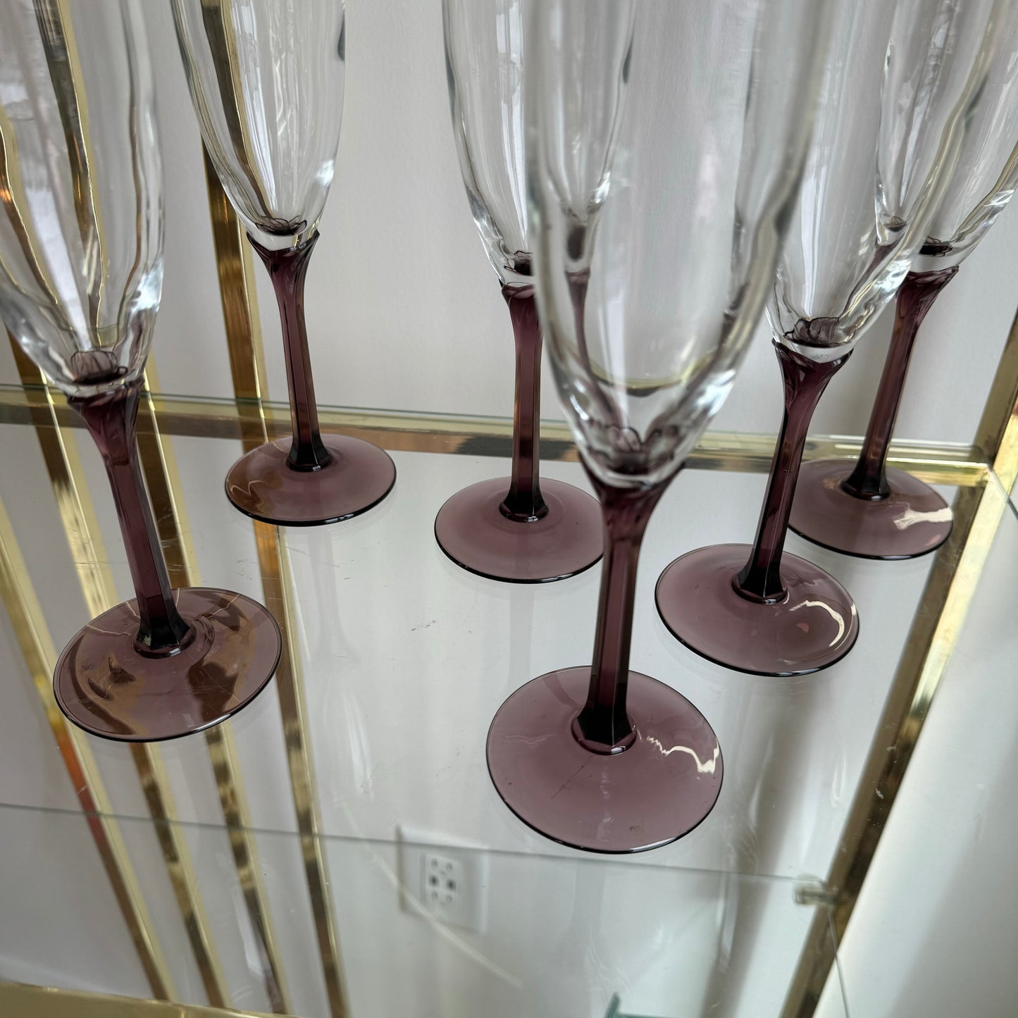 Amethyst Flower Pillar Flutes