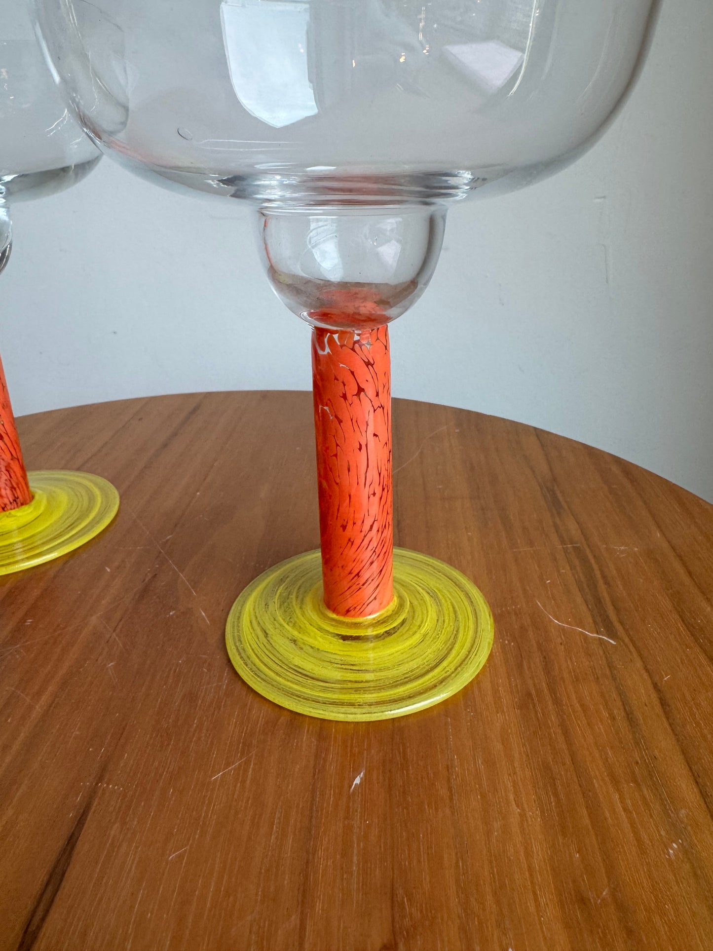 Pair of Colorful Margarita Glasses