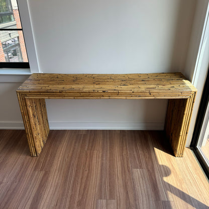 Split Reed Console Table