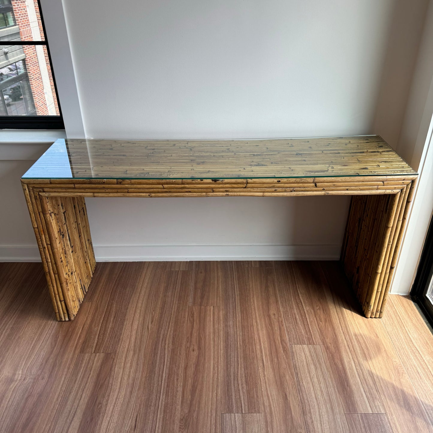 Split Reed Console Table