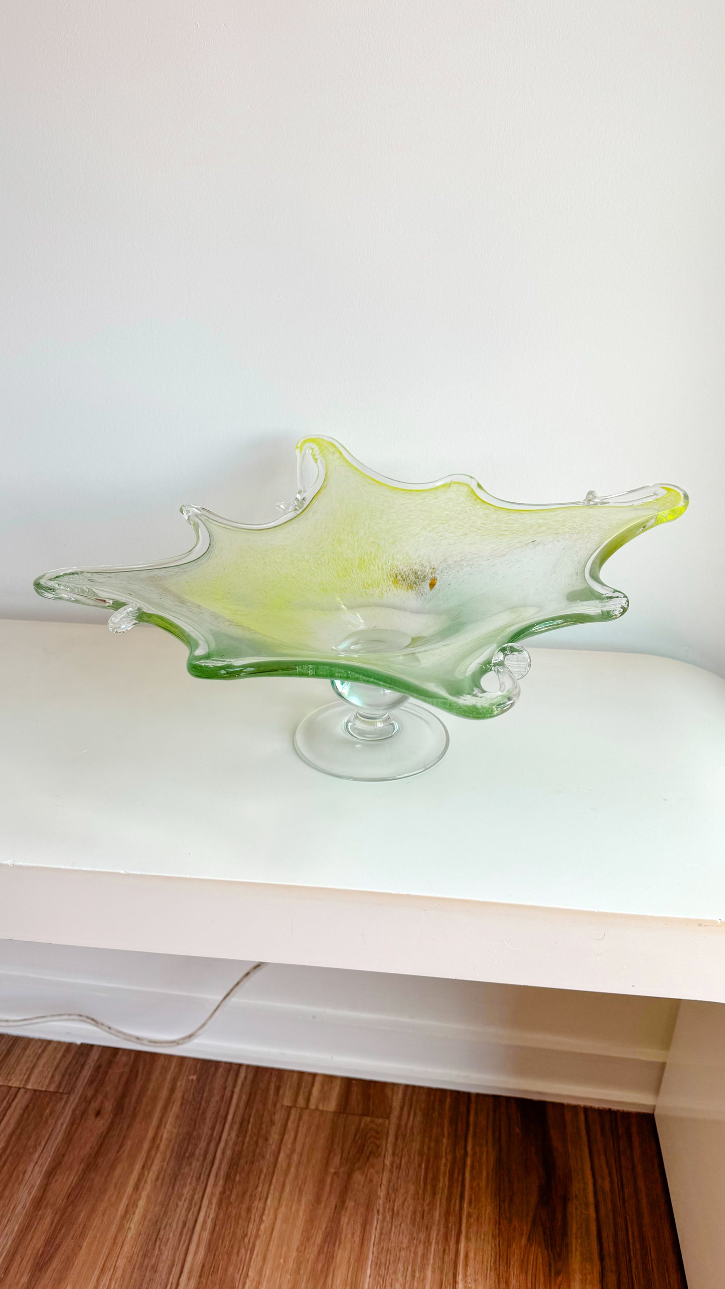 Murano Glass Pedestal Bowl