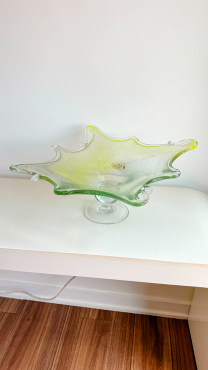 Murano Glass Pedestal Bowl