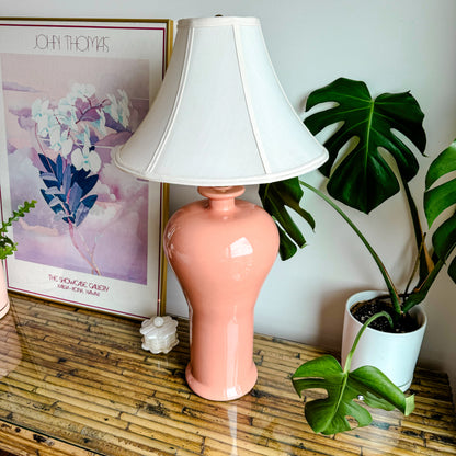 Peach Ceramic Lamp