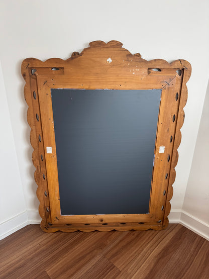 Carved Wood Mirror