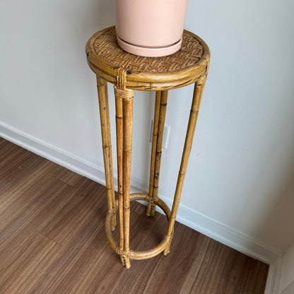 Tall Rattan Plant Stand