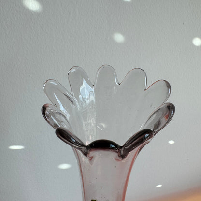 Scalloped Glass Vase