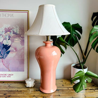 Peach Ceramic Lamp