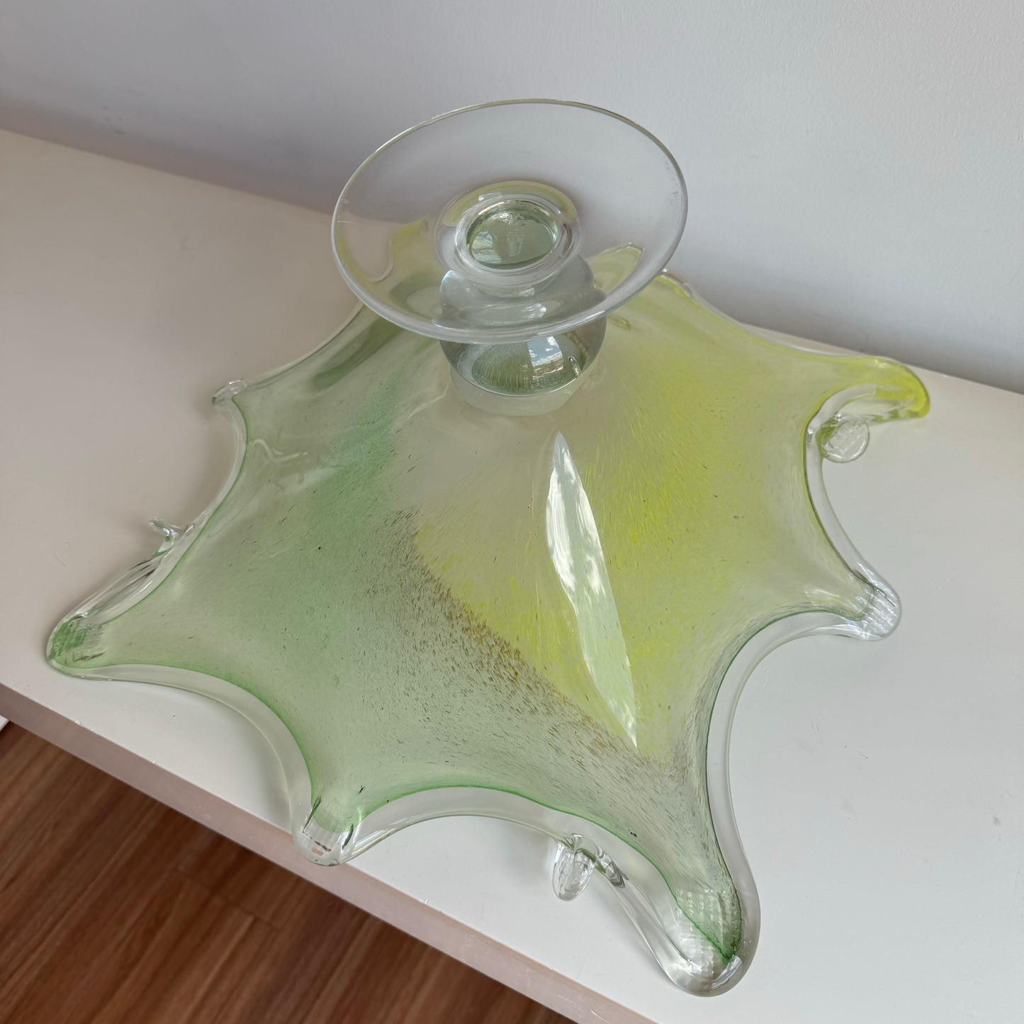 Murano Glass Pedestal Bowl