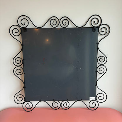 Vintage IKEA Wrought Iron Mirror