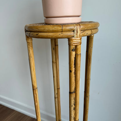 Tall Rattan Plant Stand