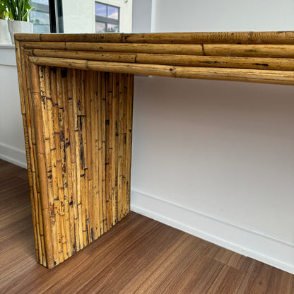 Split Reed Console Table