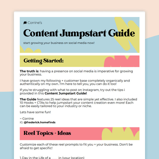 FREE Content Jumpstart Guide