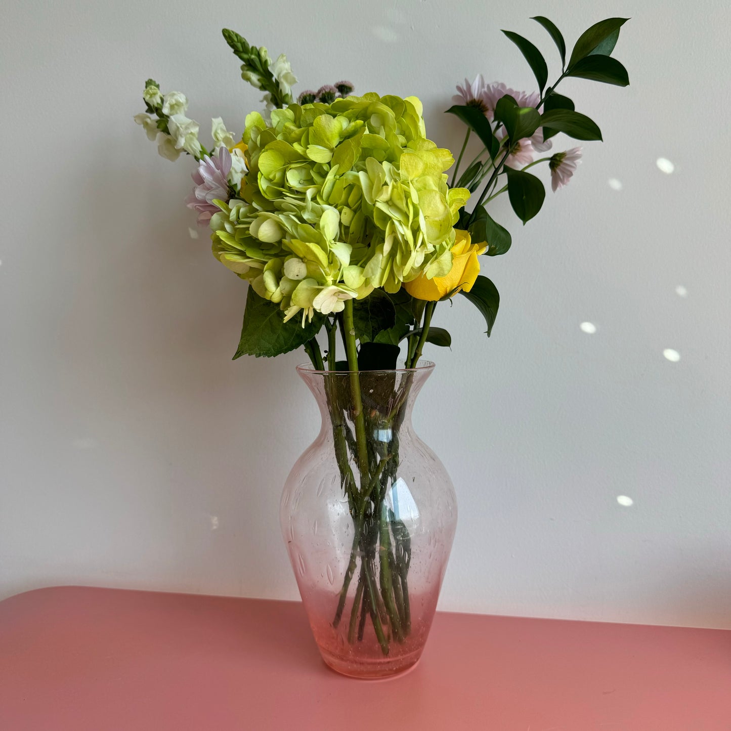 Pink Handblown Vase