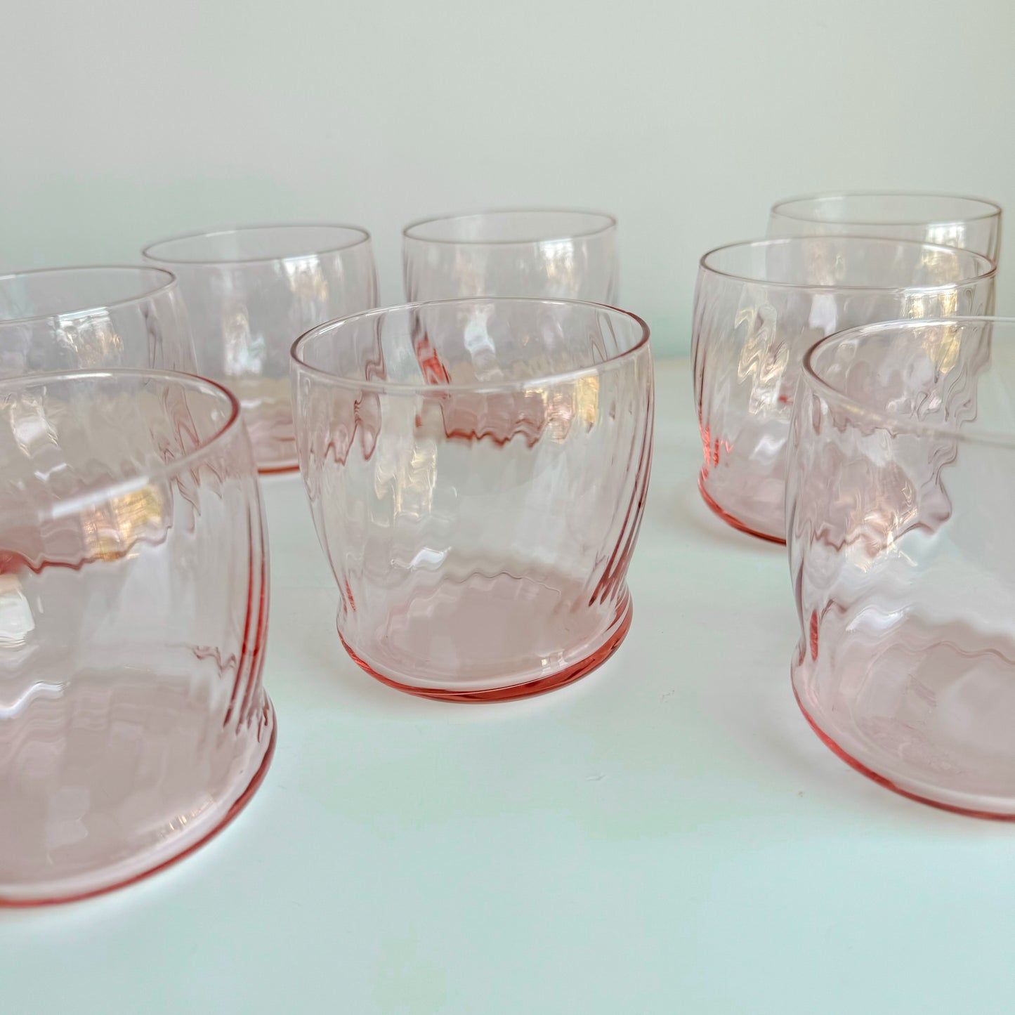 Pink Swirl Glasses