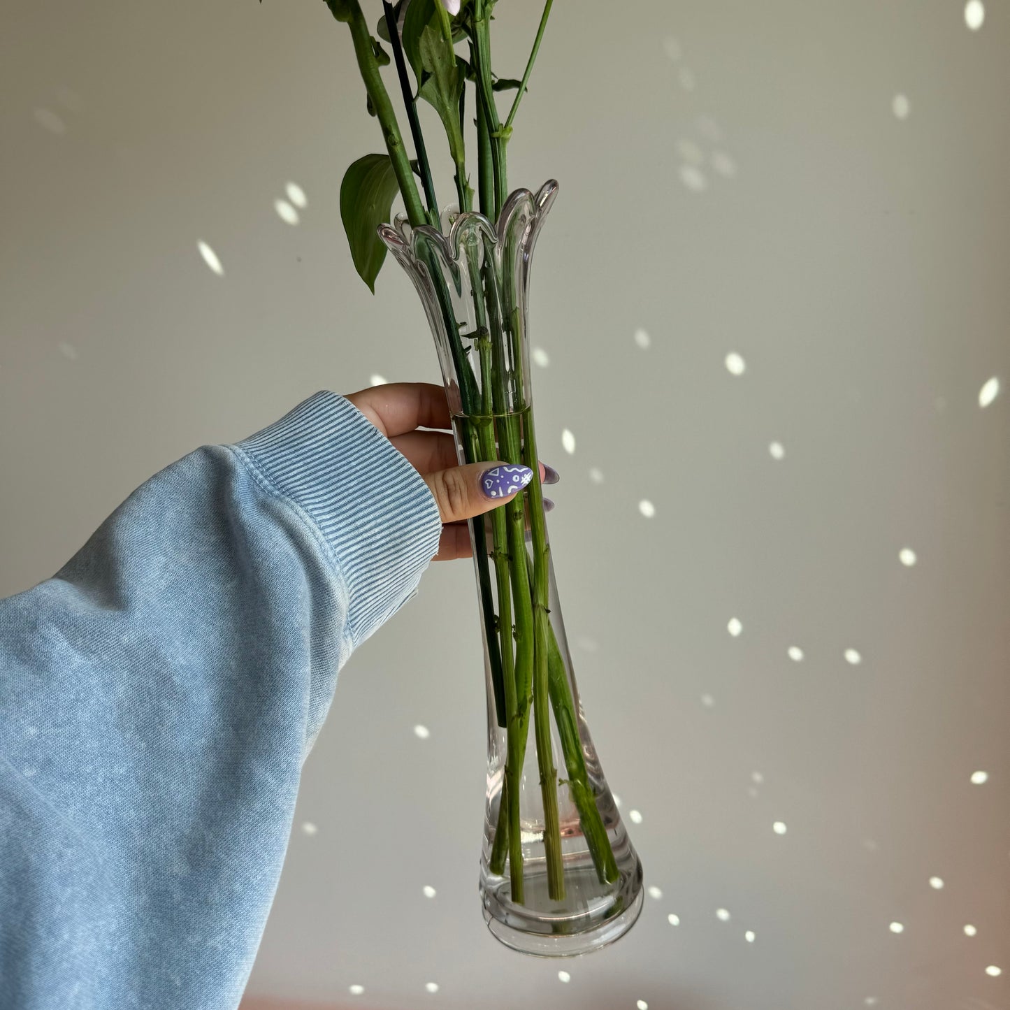 Scalloped Glass Vase